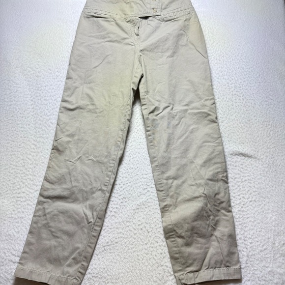 VTG Harve Benard Pants‎ womens 8 beige khaki Cropped Casual Trousers - Picture 1 of 8